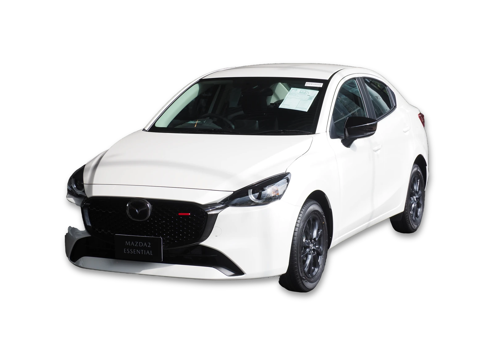 Mazda 2, model available to rent, front three-quarter view