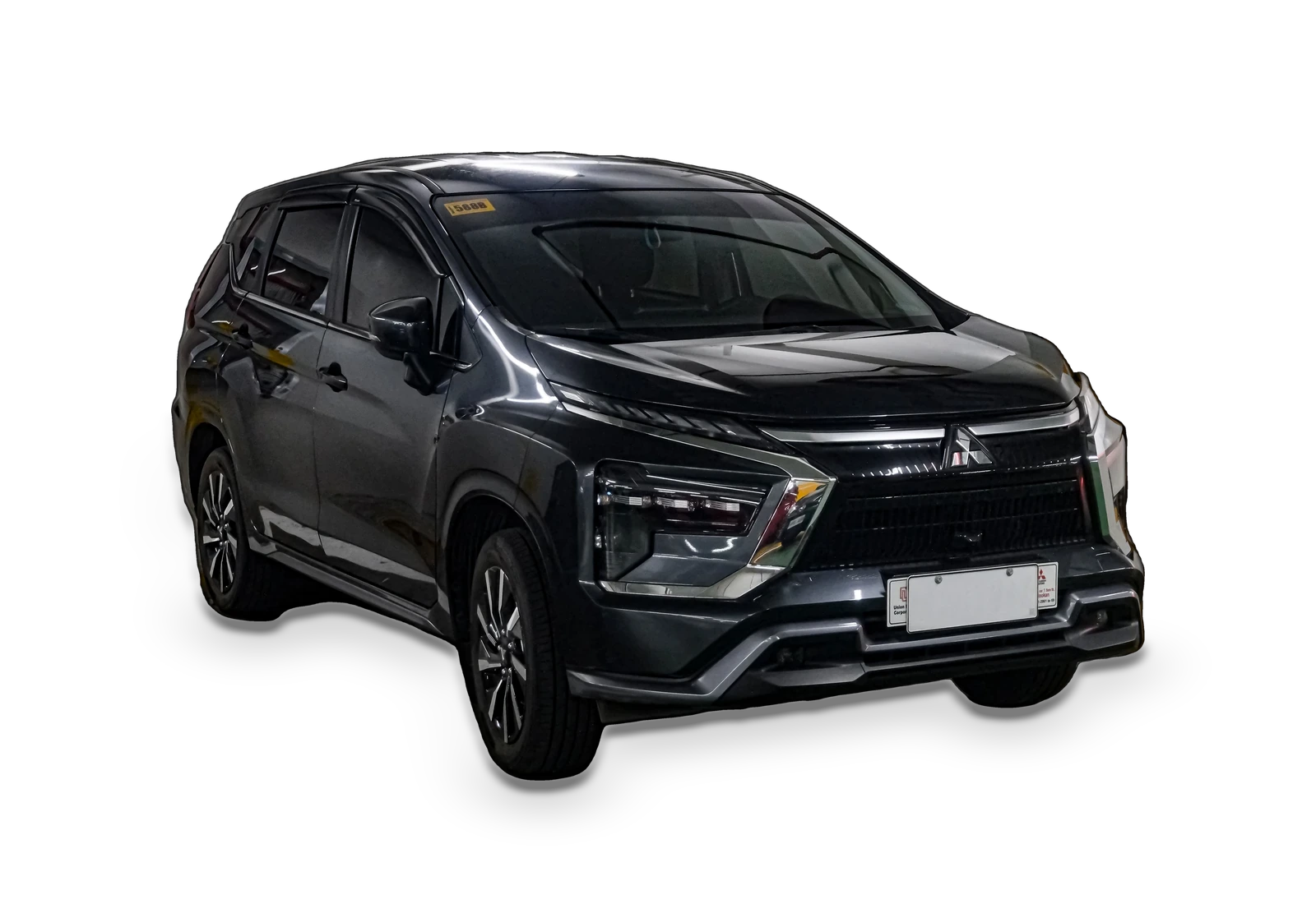 Mitsubishi Xpander, model available to rent, front three-quarter view